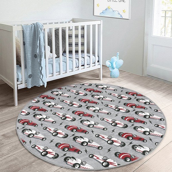 Pelēks bērnu paklājs ø 120 cm Comfort – Mila Home-image-4
