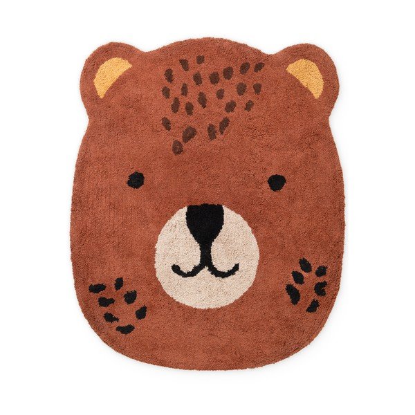 Brūns mazgājams/ar rokām darināts kokvilnas bērnu paklājs 120x149 cm Snuggle Berry – Hanse Home
