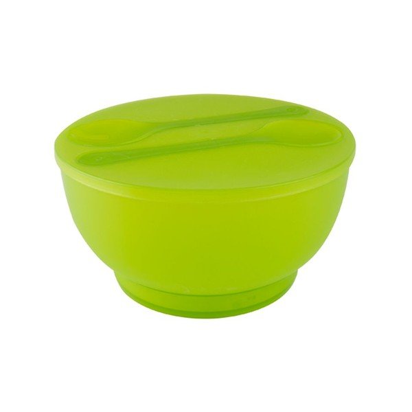 Salātu bļoda ar galda piederumiem PT KITCHEN Zaļā bumba-image-1