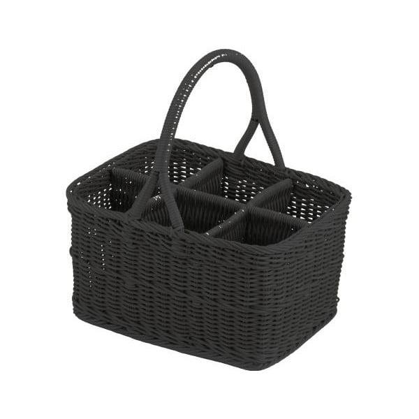 Basket Flaschenkorb Black, 38x29x20 cm