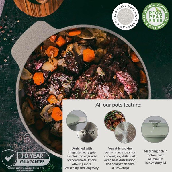 Katls cepeškrāsnij ar vāku 3,2 l Signature Range – Cooksmart ®-image-2