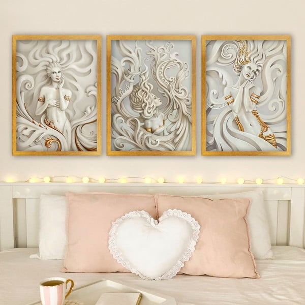 Gleznas (3 gab.) 35x45 cm – Wallity-image-1