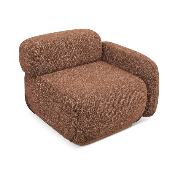 Oranža/brūna modulārā dīvāna daļa (ar labo stūri) Ailani – Makamii-image-3