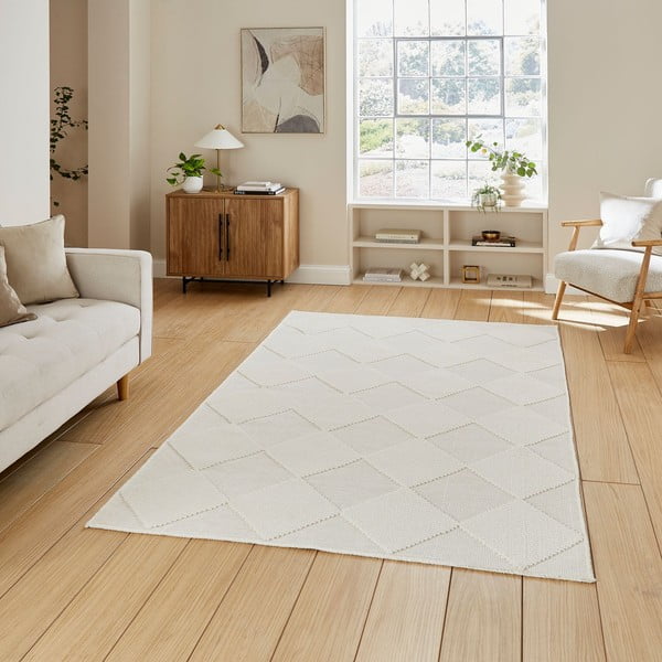 Krēmkrāsas mazgājams paklājs 160x230 cm Lyna Cream – Think Rugs-image-1