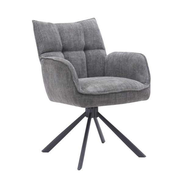 Pelēki polsterēti ēdamistabas krēsli (2 gab.) Marilla – Unique Furniture-image-3