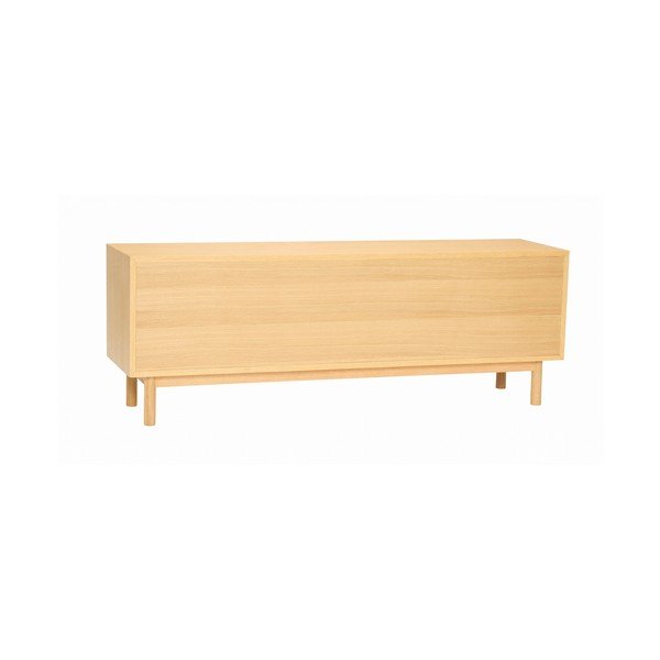 Dabīga toņa kumode ar ozolkoka imitāciju 140x50x37 cm Nobby – Hübsch-image-2
