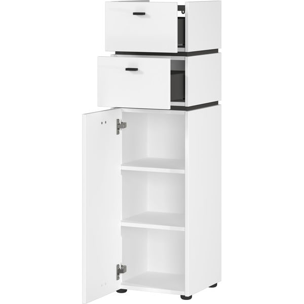 Balts augsts vannas istabas skapītis 34x117 cm Modesto – Germania-image-1