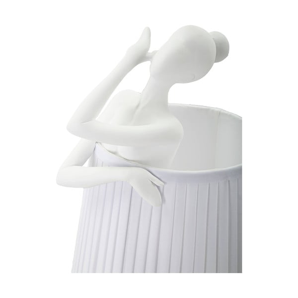 Balta galda lampa ar auduma abažūru (augstums 62,5 cm) Ballet – Mauro Ferretti-image-3