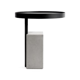Izvelkams galds ar betona pamatni Lyon Béton Twist, ø 45 cm