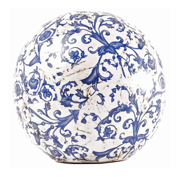 Zilā un baltā keramikas apdare Esschert Design, ⌀ 18 cm
