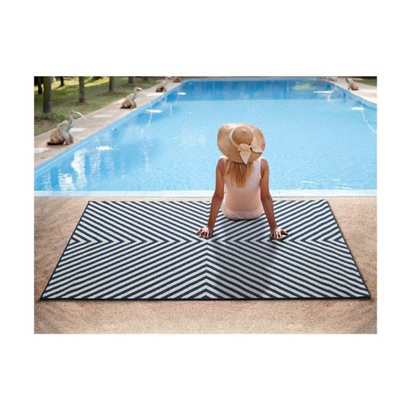 Zils un balts āra paklājs Universal Cannes Hypnotic, 150 x 80 cm-image-2