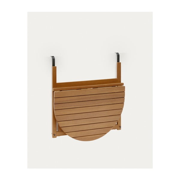 Piekarams balkona galds no akācijas masīvkoka 50x70 cm Amarilis – Kave Home-image-3