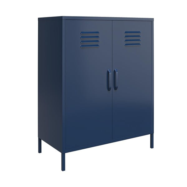 Zils metāla skapis 80x102 cm Bradford – Queer Eye-image-2