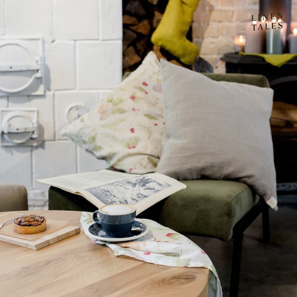 Ziemassvētku lina spilvendrāna Linen Tales Merry, 50 x 50 cm-image-1