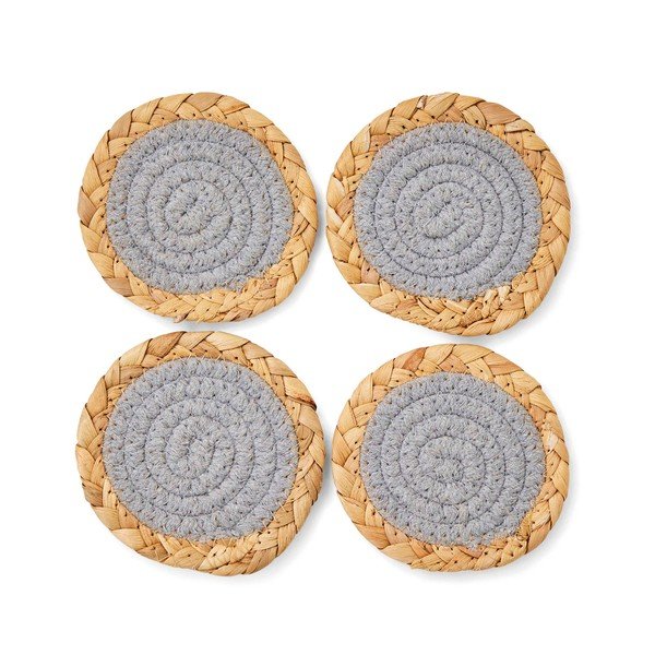 Pelēki/dabīga toņa paliktņi (4 gab.) no jūraszāles Costal Birds – Cooksmart ®-image-2