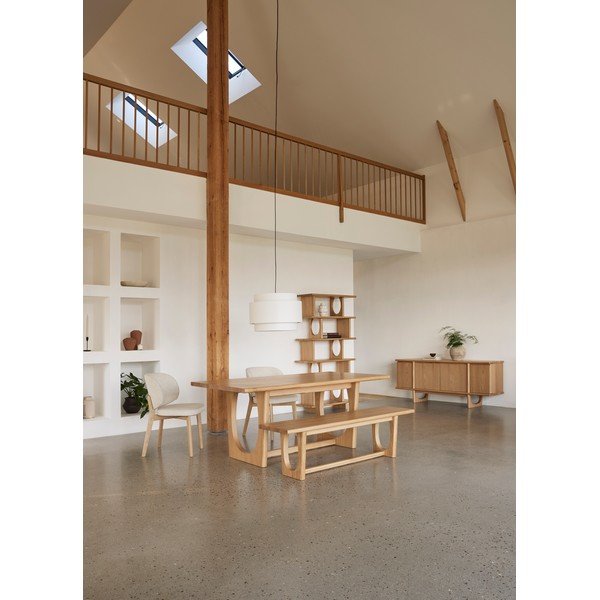 Izvelkams ēdamgalds ar ozolkoka imitāciju 95x180 cm Flow – Unique Furniture-image-1