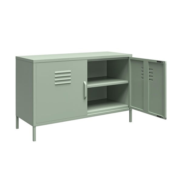 Zaļš metāla skapītis 100x64x40 cm Mission District – Støraa-image-4