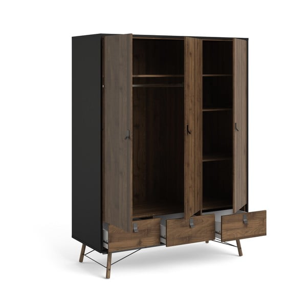 Tumši brūns drēbju skapis Tvilum Ry-image-4