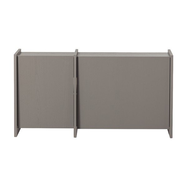 Pelēks TV galdiņš ar oškoka imitāciju 102x53x44 cm Brock – WOOOD-image-2