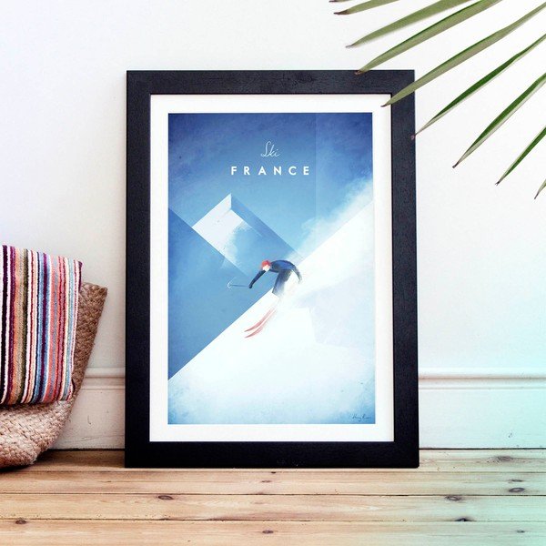 Plakāts Travelposter Ski France, A3-image-1
