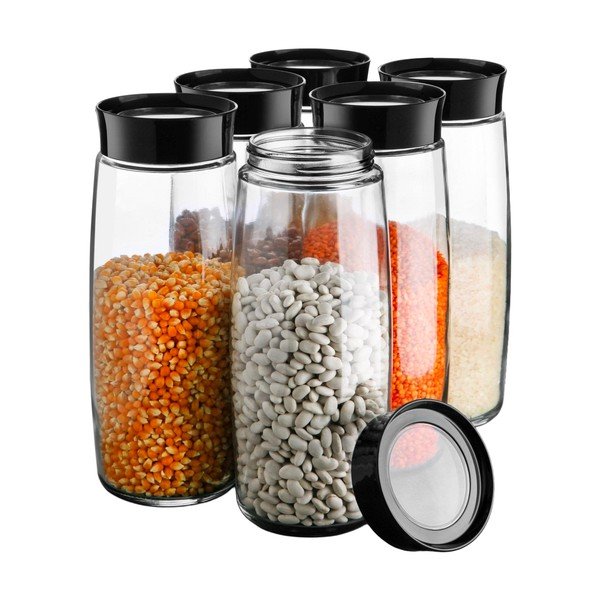 Stikla konteineri (6 gab.) pārtikai – Hermia