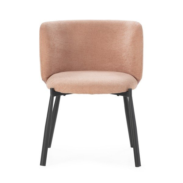 Persiku oranži polsterēti ēdamistabas krēsli (2 gab.) Ginny – MOME-image-3