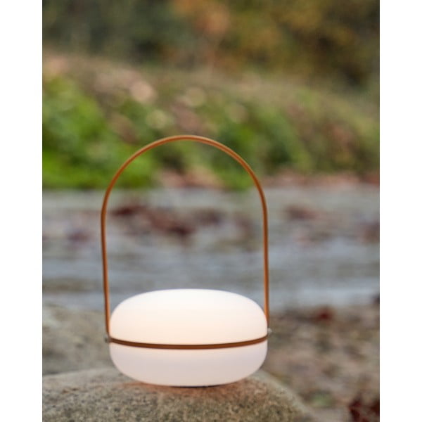 Āra lampa ar dzeltenu turētāju Kave Home Tea-image-1