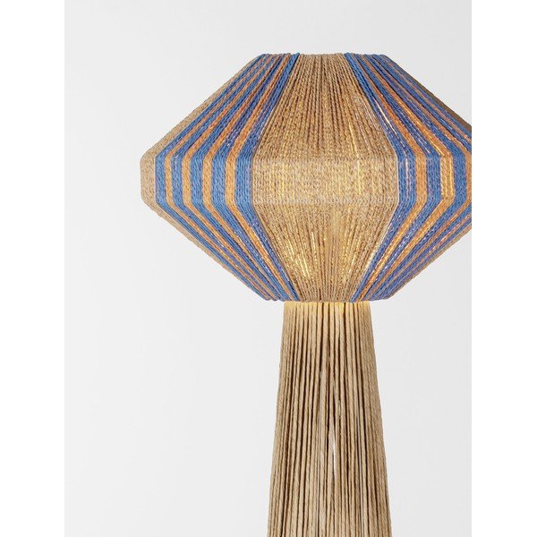 Zila/dabīga toņa no virves stāvlampa (augstums 152 cm) Abby – Nova Luce-image-1