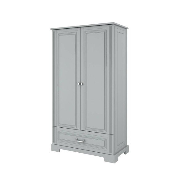 Pelēks bērnu drēbju skapis 102x193 cm Ines – BELLAMY-image-2
