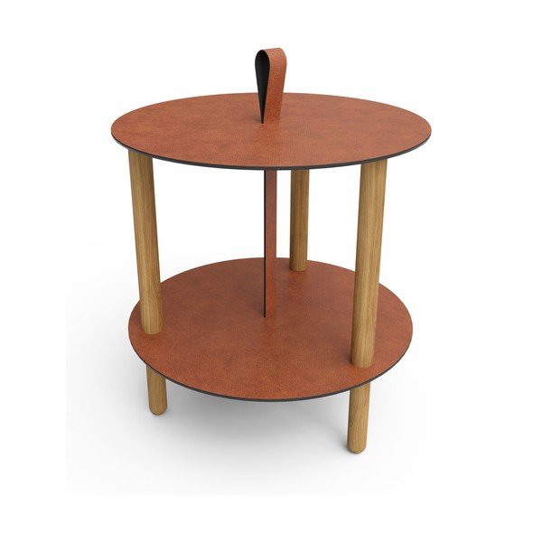 Apaļš sānu galdiņš ø 48 cm Strap L Bull – LIND DNA