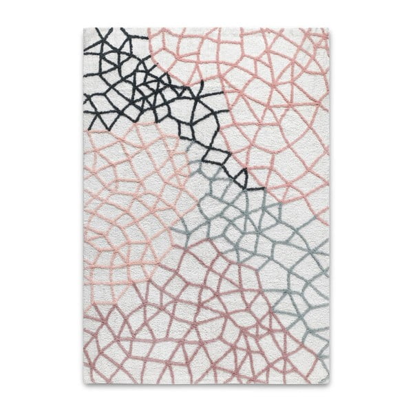 Krāsains ar rokām austs paklājs HF Living Net, 120 x 170 cm