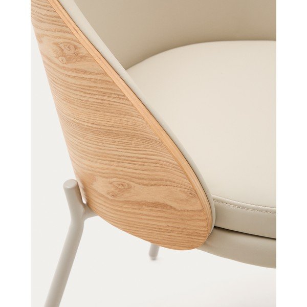 Krēmkrāsas pusdienu krēsls Eamy – Kave Home-image-4