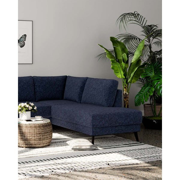 Tumši zils stūra dīvāns (labais stūris) Fynn – Ghado-image-4