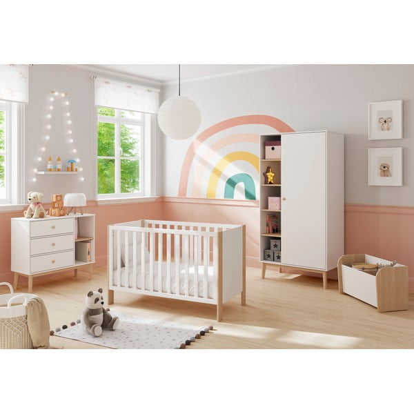 Balts bērnu grāmatu plaukts 70x42 cm Esteban – Marckeric-image-1