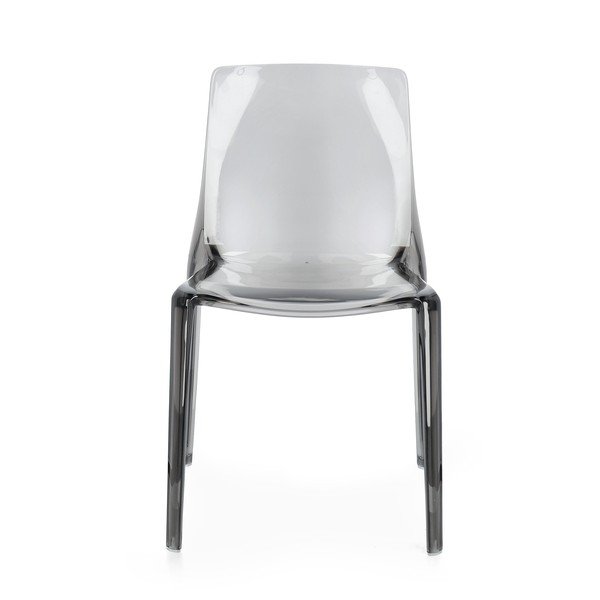 Pelēks plastmasas dārza krēsls Adele – Bizzotto-image-1