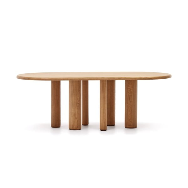 Ēdamgalds ar oškoka imitāciju 105x220 cm Mailen – Kave Home