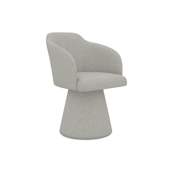 Gaiši pelēks polsterēts ēdamistabas krēsls Kanoa – Makamii