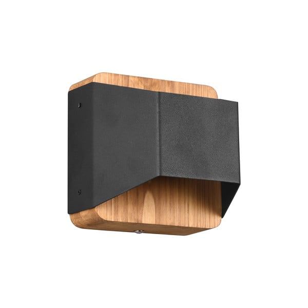 Matēti melna LED sienas lampa ar regulējamu spilgtumu Arino – Trio-image-3