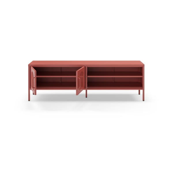 Ķieģeļu sarkans TV galdiņš 160x50 cm Diora – Marckeric-image-2