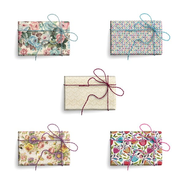 Dāvanu papīru komplekts (5 gab.) Prestige – Kartos-image-1