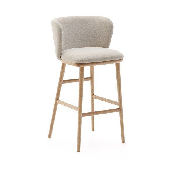 Bēšs bāra krēsls (sēdekļa augstums 75,5 cm) Ciselia – Kave Home