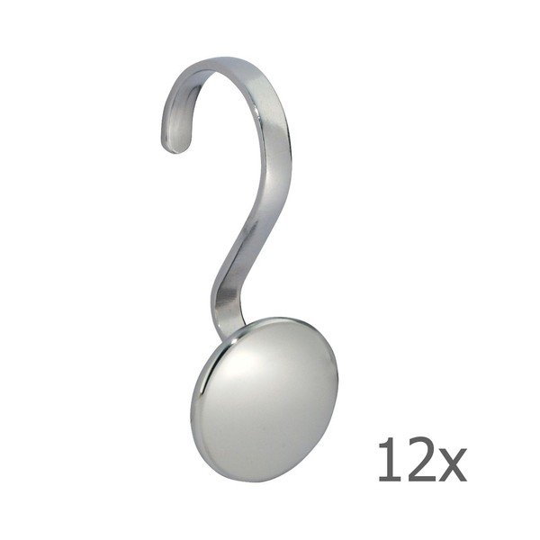 12 dušas nerūsējošā tērauda āķu komplekts iDesign Shower Forma-image-1