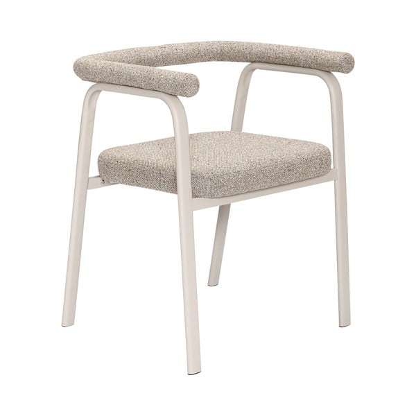 Bēši polsterēti ēdamistabas krēsli ar roku balstiem (2 gab.) Ecto – Hübsch