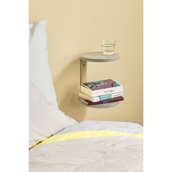 Pelēks piekarināms naktsskapītis Oto – Hübsch-image-1