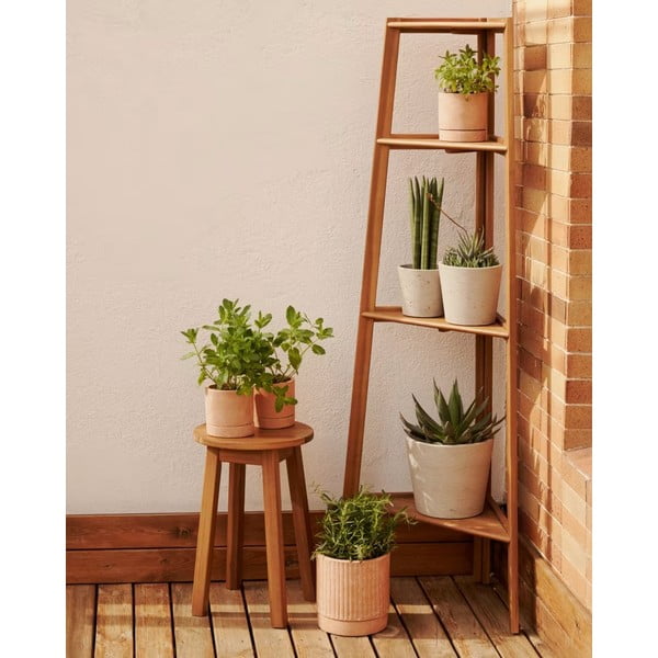 Āra plaukts no akācijas masīvkoka dabīgā tonī 42x150 cm Victora – Kave Home-image-1