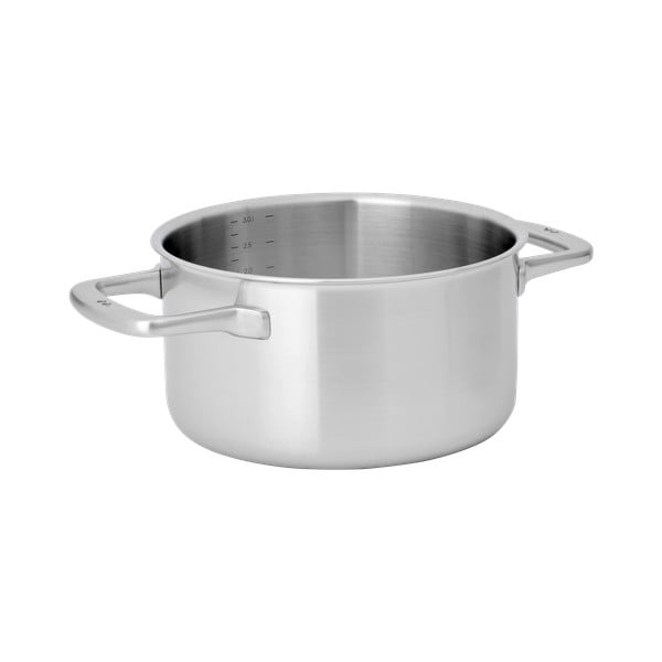 Nerūsējošā tērauda katls ar vāku piemērots indukcijas plītij 3 l Lucca 3.0 – FABINI-image-2