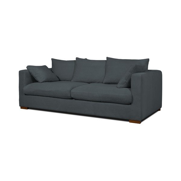 Pelēks velveta dīvāns 220 cm Comfy – Scandic-image-2