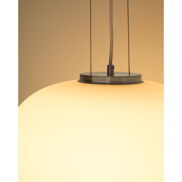 Balta piekaramā lampa ar stikla abažūru ø 25 cm Ardali – Kave Home-image-2