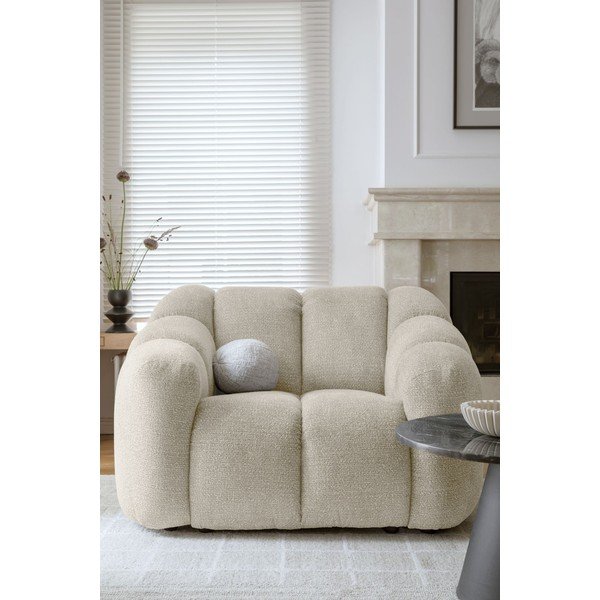 Bēšs atpūtas krēsls Shell – Miuform-image-1