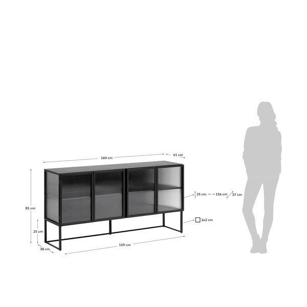 Melna kumode Kave Home Trixie-image-3